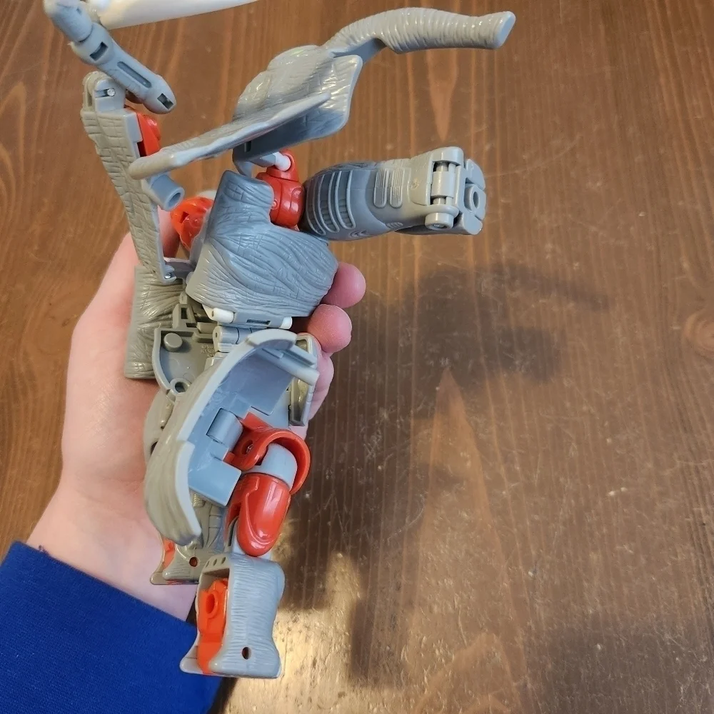 Vtg 1996 Transformers Beast Wars Ironhide Santon Action Figure Hasbro